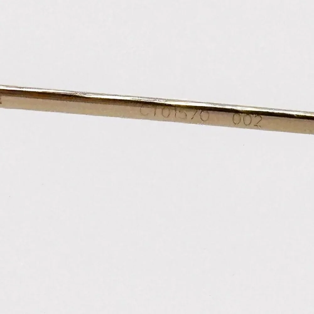 NEW CARTIER CT0157O 002 GOLD WOMEN EYEGLASSES CARTIER